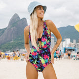 2020 Print Floral One Piece