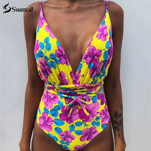 2020 One Piece Swimsuit Bandage