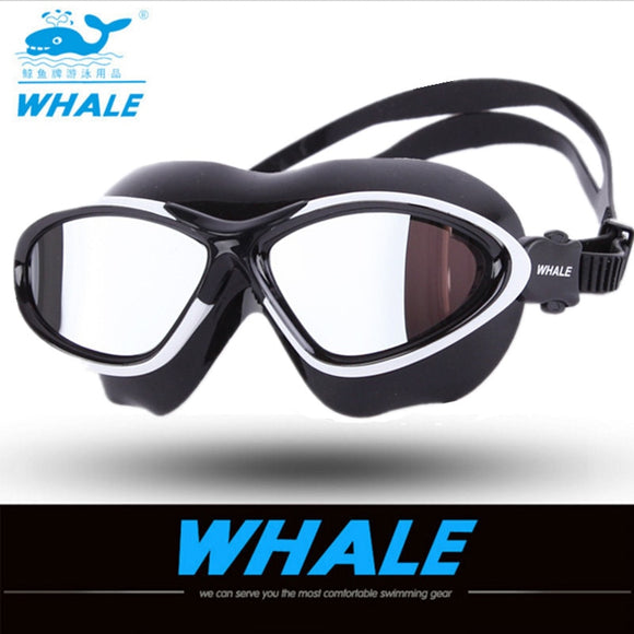 2020 Brand Large Frame Colorful Plating Anti-Fog Swim Goggles